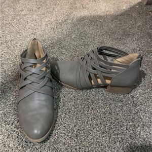 Gray Women's Ankle Boots